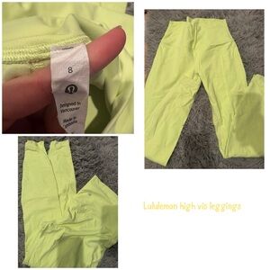 lululemon athletica High Visibility Leggings - Neon Yellow